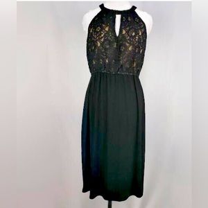 SOHO Apparel Black Halter Top Dress Size Small NWT